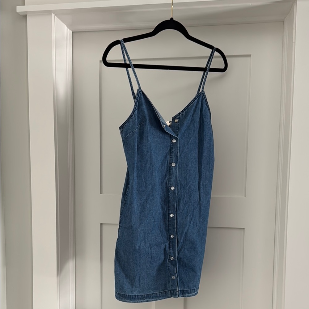 PacSun (L.A. HEARTS) Blue Jean Slip Mini Dress Spaghetti Strap